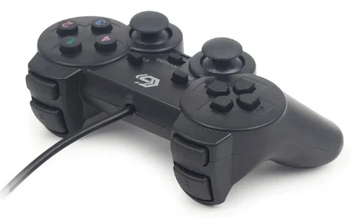 Gamepad GMB JPD-UDV-01, 4 axes, D-Pad, 2 mini joysticks, 10 buttons, Dual vibration,  USB