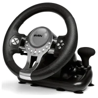 Wheel  SVEN GC-W800, 10", 180 degree, Pedals, Tiptronic, 2-axis, 12 buttons, Vibration feedback, USB 2