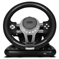 Wheel  SVEN GC-W800, 10", 180 degree, Pedals, Tiptronic, 2-axis, 12 buttons, Vibration feedback, USB