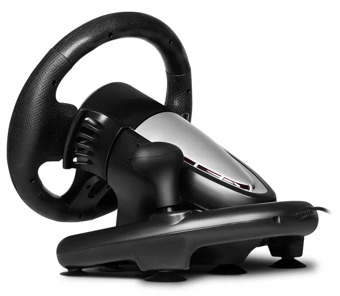 Wheel  SVEN GC-W800, 10", 180 degree, Pedals, Tiptronic, 2-axis, 12 buttons, Vibration feedback, USB 4