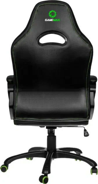 Gaming Chair Gamemax GCR07, Maximum load 125 kg, Rocking mechanism, Black/Green