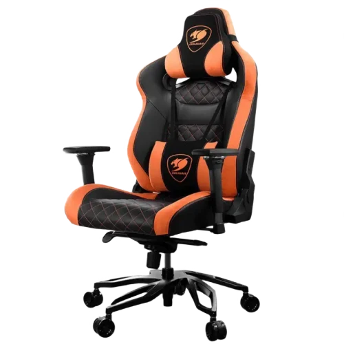 Игровое кресло Cougar Armor Titan Pro, ПВХ Кожа, Чёрный/Оранжевый