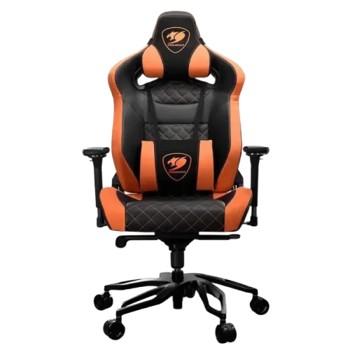 Игровое кресло Cougar Armor Titan Pro, ПВХ Кожа, Чёрный/Оранжевый