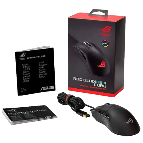 Gaming Mouse ASUS ROG Gladius II Core, Negru