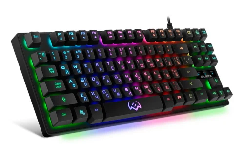 Клавиатура SVEN KB-G7400, Проводное, Чёрный