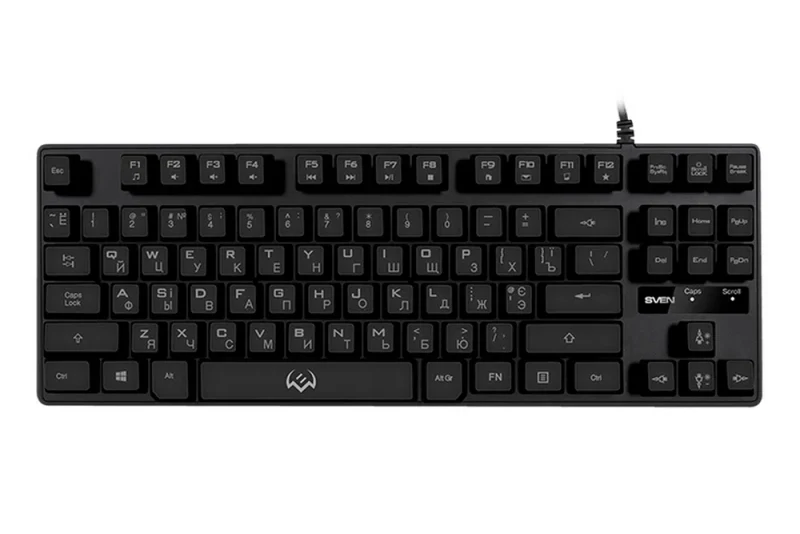 Клавиатура SVEN KB-G7400, Проводное, Чёрный 2