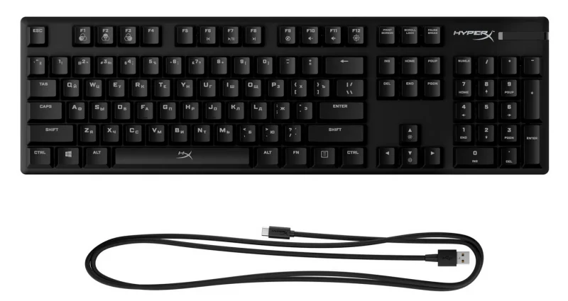 Клавиатура HyperX Alloy Origins, Проводное, Чёрный 5
