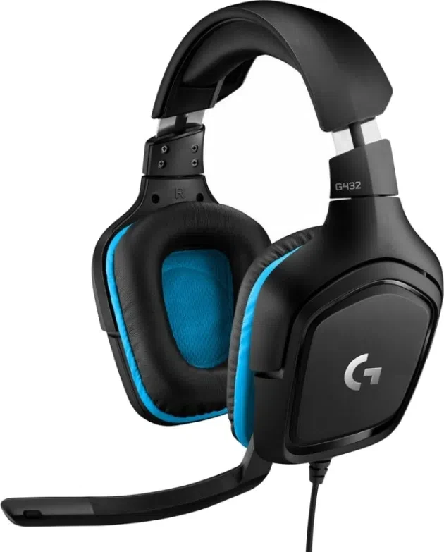 Наушники Logitech G432 Black/Blue 5