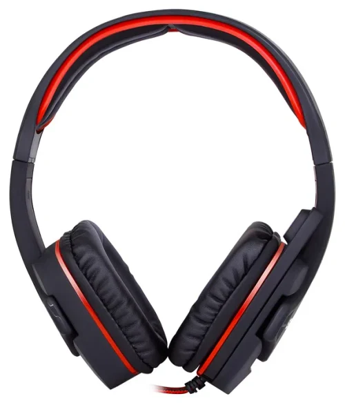 Gaming Headset SVEN AP-G855MV, 40mm drivers, 20-20000Hz, 32 Ohm, 105dB, 261g., 3.5mm, Black/Red