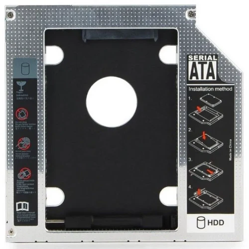 Slim mounting frame for 2.5'' drive to 5.25'' bay, for drive up to 9.5 mm, Gembird, MF-95-01