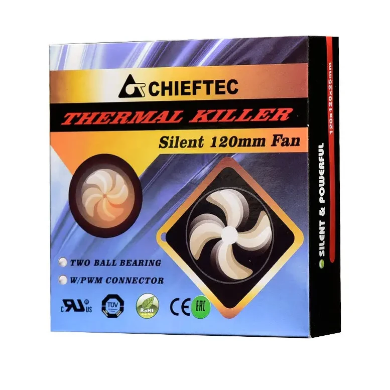 Ventilator PC Chieftec AF-1225PWM, 120 mm, Negru 2