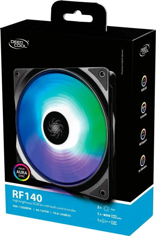 Вентилятор для корпуса DeepCool RF 140 2 in 1 RGB
