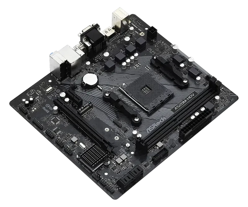 Placă de bază ASRock A520M-HDV, Black 4