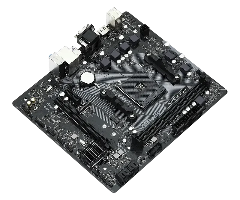 Placă de bază ASRock A520M-HVS, Black 4