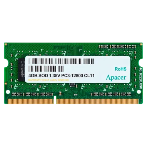 Оперативная память Apacer AS04GFA60CATBGJ, DDR3 SDRAM, 1600 МГц, 4ГБ
