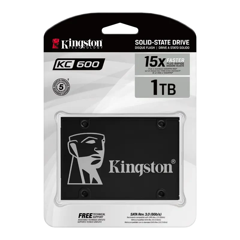 Накопитель SSD Kingston KC600, 1024GB, SKC600/1024G 2