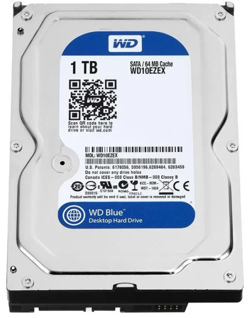 Жесткий диск Western Digital Caviar Blue, 3.5", 1ТБ (WD10EZEX)