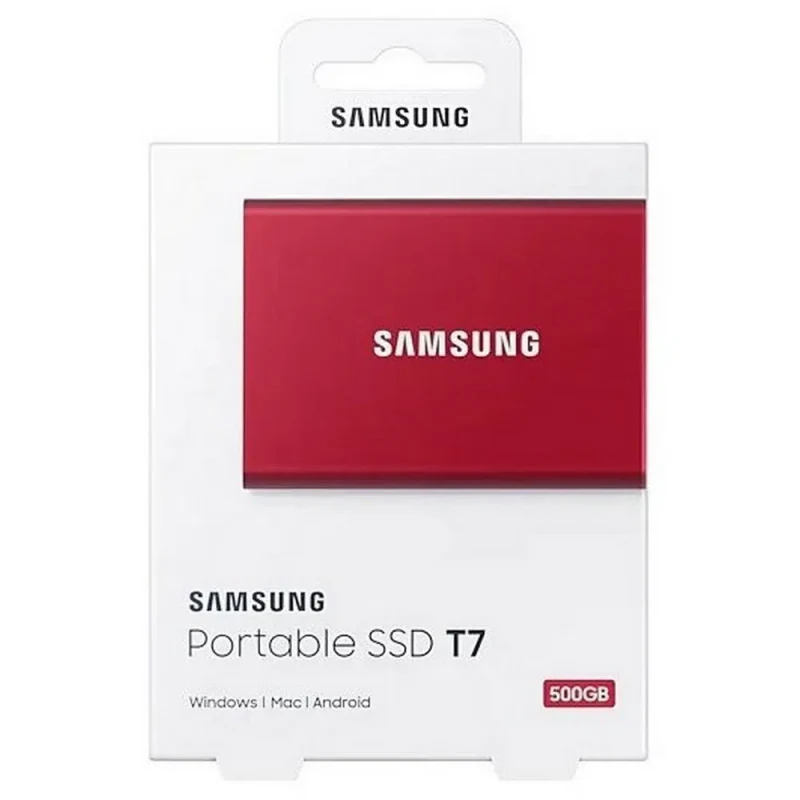 Внешний портативный SSD-накопитель Samsung Portable SSD T7, 500 GB, Красный (MU-PC500R/WW) 4