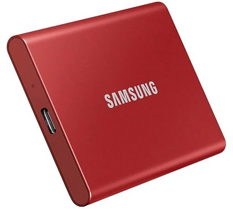Внешний портативный SSD-накопитель Samsung Portable SSD T7, 500 GB, Красный (MU-PC500R/WW) 2