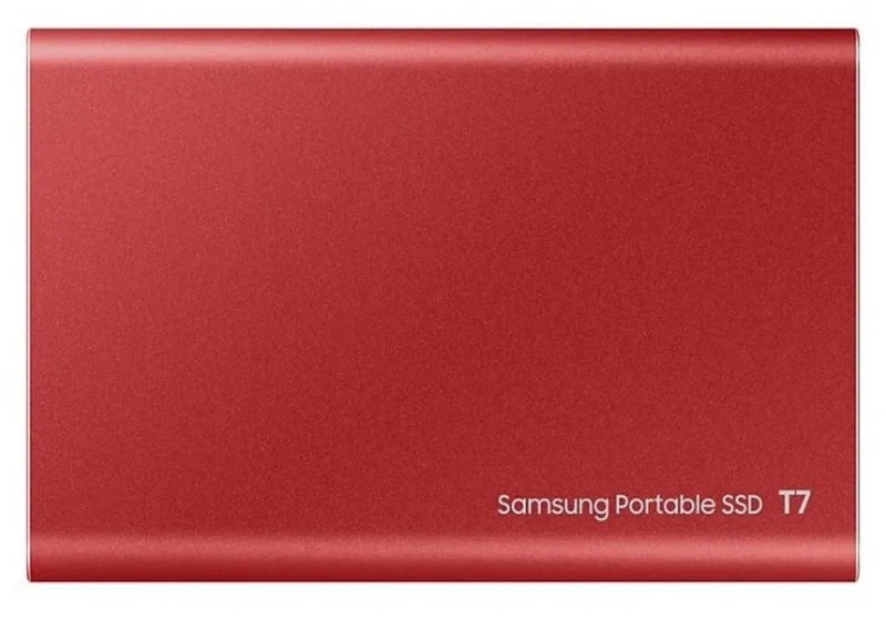 Внешний портативный SSD-накопитель Samsung Portable SSD T7, 500 GB, Красный (MU-PC500R/WW) 3