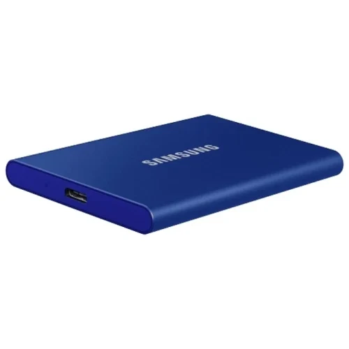 Внешний портативный SSD-накопитель Samsung T7, 1 TB, Синий