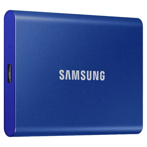 Внешний портативный SSD-накопитель Samsung T7, 1 TB, Синий