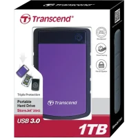 HDD portabil extern Transcend StoreJet 25H3P, 1 TB, Purple 6