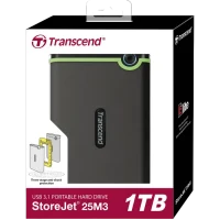 Внешний портативный жесткий диск Transcend StoreJet 25M3S, 1 TБ, Iron Gray 5