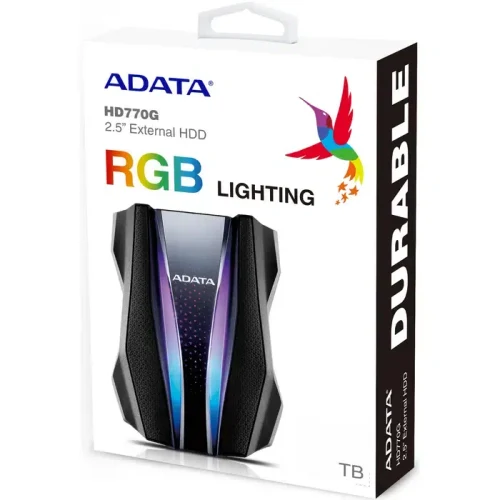 Внешний портативный жесткий диск ADATA HD770G, 1 TБ, Black