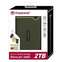 HDD portabil extern Transcend StoreJet 25M3G, 2 TB, Military Green 5