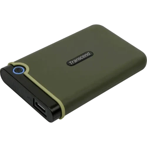 Внешний портативный жесткий диск Transcend StoreJet 25M3G, 2 ТБ, Military Green
