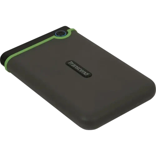 Внешний портативный жесткий диск Transcend StoreJet 25M3C, 2 ТБ, Iron Gray
