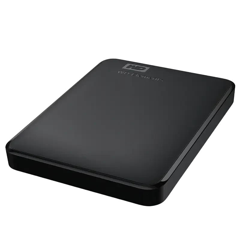 HDD portabil extern Western Digital WD Elements, 4 TB, Black 4
