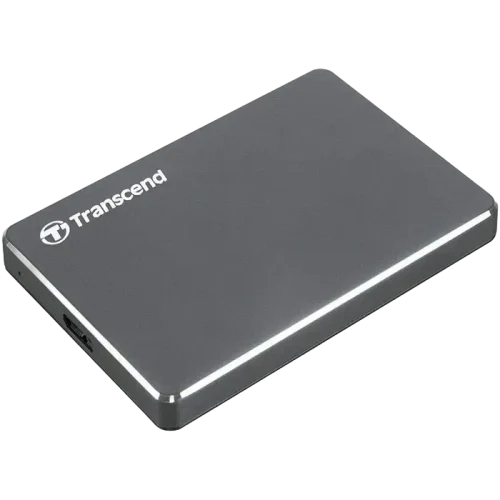 Внешний портативный жесткий диск Transcend StoreJet 25C3, 2 ТБ, Gray