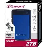 Внешний портативный жесткий диск Transcend StoreJet 25H3B, 2 ТБ, Marine Blue 6