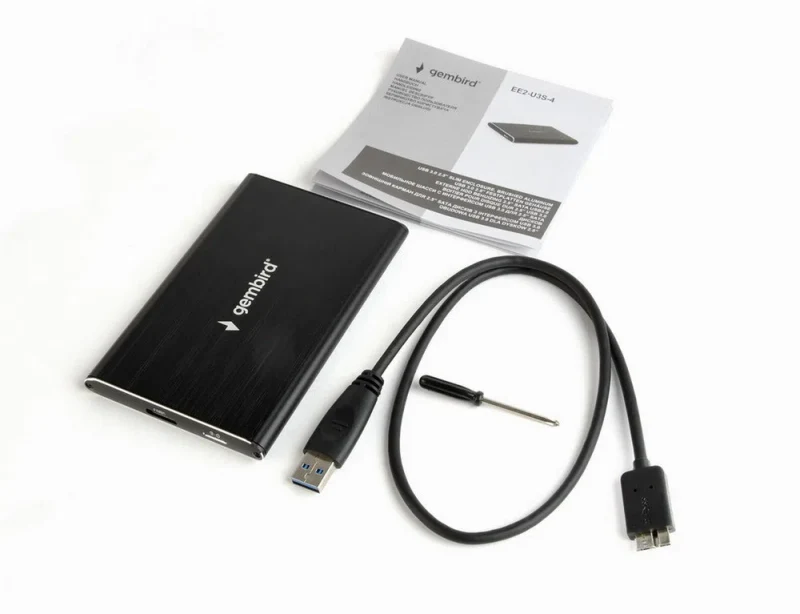 Rack SSD extern Gembird EE2-U3S-6, Negru (EE2-U3S-6) 3