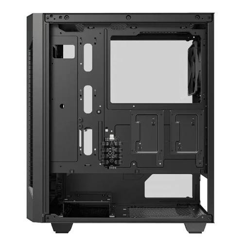 Case ATX GAMEMAX Fortress TG, w/o PSU, 3x120mm fans, PWM Controller, Tempered Glass, USB3.0, Black