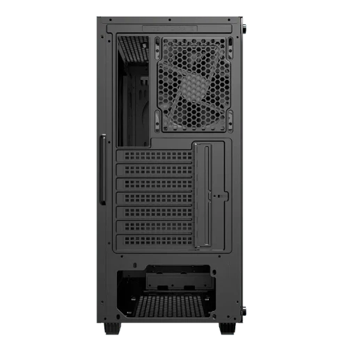 Case ATX GAMEMAX Fortress TG, w/o PSU, 3x120mm fans, PWM Controller, Tempered Glass, USB3.0, Black