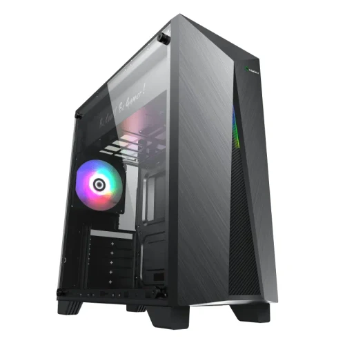 Carcasă PC Gamemax Nova N6, Midi-Tower, fără PSU, Negru