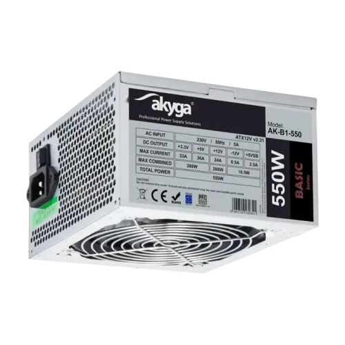 Sursă Alimentare PC Sohoo ATX-550W, 550 W, Argintiu