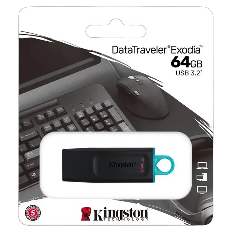USB Flash Drive Kingston DataTraveler Exodia, 64 GB, Black 2