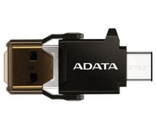 Кардридер ADATA USB-C OTG READER, USB Type-C, Чёрный