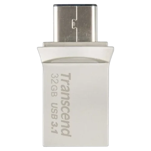 Флеш-накопитель Transcend JetFlash 890, 32ГБ, Silver