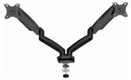 Table/desk stand for 2 monitors Gembird MA-DA2-01, 13"-27", max.7kg, VESA: 75x75, 100x100