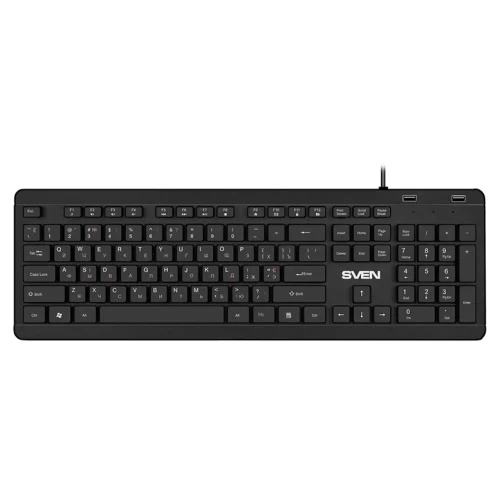 Клавиатура Sven KB-E5700H, Проводная, Черный