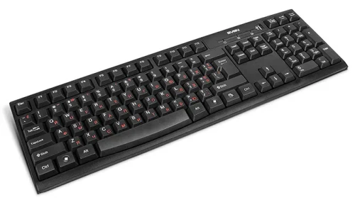 Клавиатура SVEN Standard 304, Проводное, Чёрный
