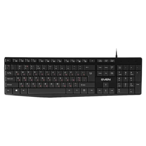 Клавиатура SVEN KB-S305, Проводная, Черный