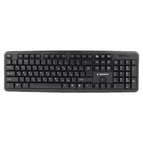 Клавиатура Gembird KB-U-103-RU, Проводная, Черный