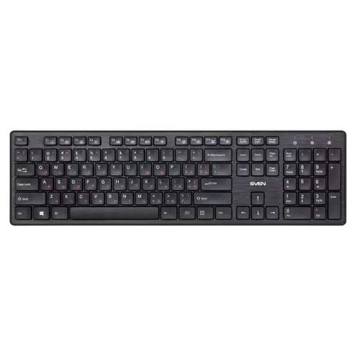 Клавиатура Sven KB-E5800W, Проводная, Черный