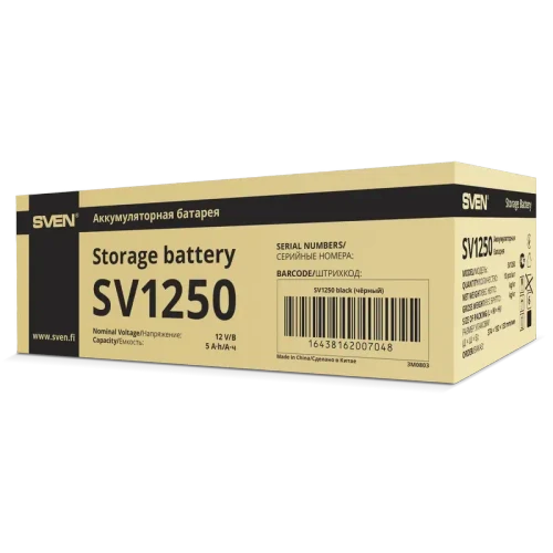 Батарея для ИБП SVEN SV125012, Черный
